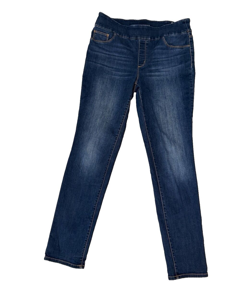 Chico’s Jeggings Women’s Size 1.5R 10 Dark Wash Pull On Stretch Jeans